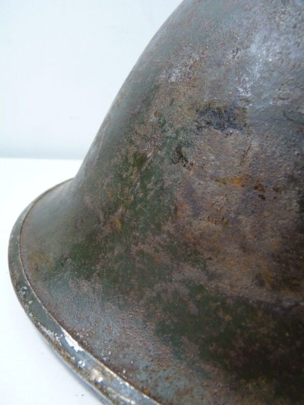 Mk3 Canadian / British Army Original WW2 Turtle Helmet High Rivet - The Militaria Shop