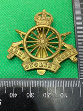 Load image into Gallery viewer, Original WW1 British Army Army Cyclists Corps Cap Badge - The Militaria Shop