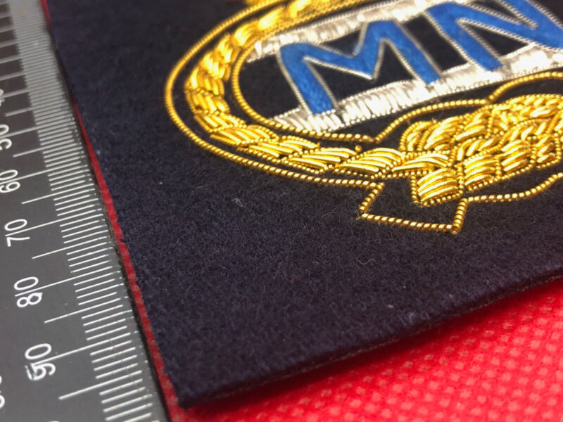 British Navy Bullion Embroidered Blazer Badge - Merchant Navy - The Militaria Shop