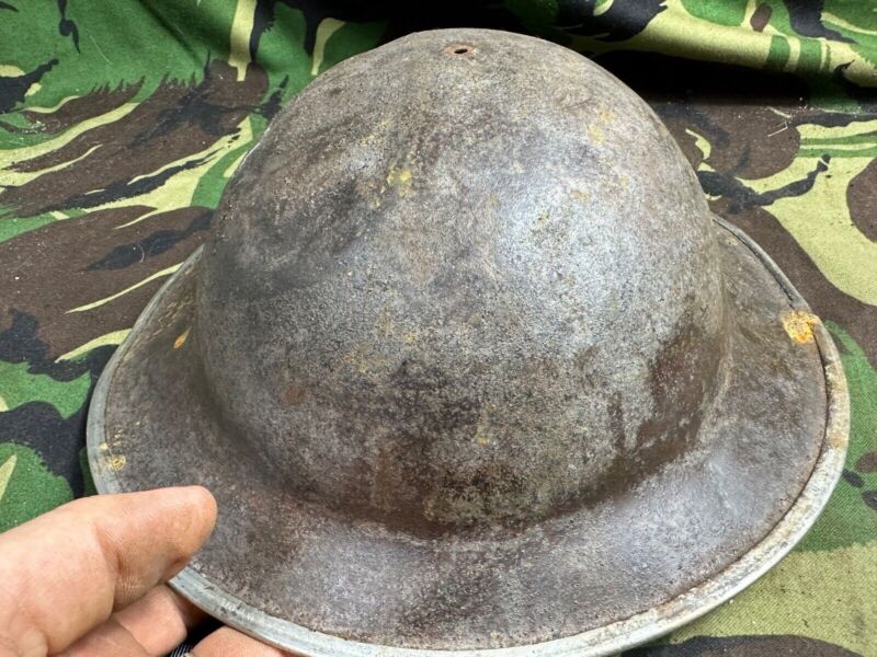 British Army Mk2 Brodie Helmet - Original WW2 - South African Manufactured - The Militaria Shop