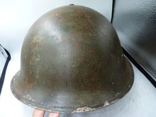 Load image into Gallery viewer, Mk3 Canadian / British Army Original WW2 Turtle Helmet High Rivet - The Militaria Shop