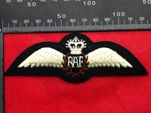 Load image into Gallery viewer, British Royal Air Force RAF Pilots Wings Queen's Crown Reproduction - The Militaria Shop