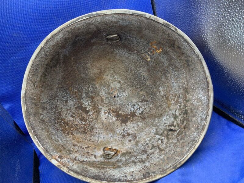 WW2 Canadian Army Mk3 Turtle Helmet - Original WW2 Helmet Shell - High Rivet - The Militaria Shop