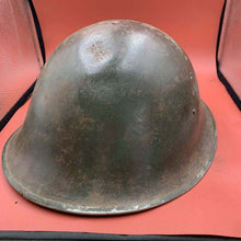 Load image into Gallery viewer, Original British / Canadian Army WW2 Soldiers Military Combat Mk3 Turtle Helmet - The Militaria Shop