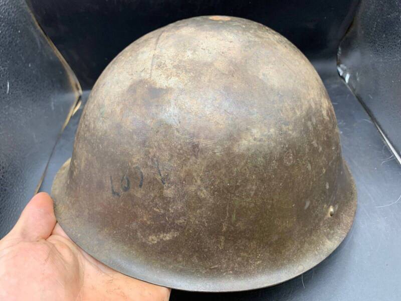 Original WW2 Onwards (1945-1952) British Army Mk4 Turtle Helmet - The Militaria Shop