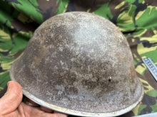 Charger l'image dans la galerie, Genuine British / Canadian Army Mark 3 Turtle Helmet - Original WW2 Helmet - The Militaria Shop