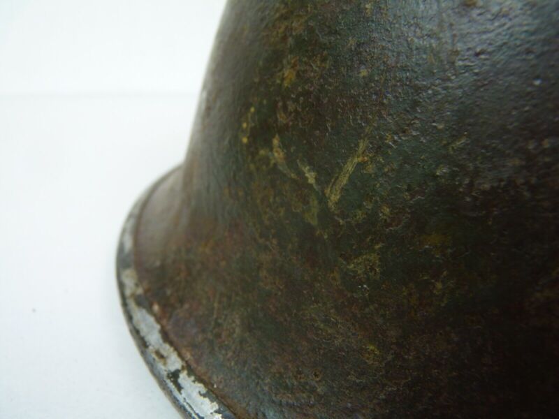 Original Mk3 Canadian / British Army WW2 Turtle Helmet High Rivet - The Militaria Shop