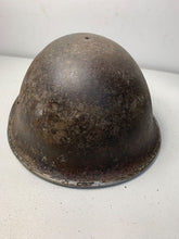Load image into Gallery viewer, Mk3 Canadian / British Army Original WW2 Turtle Helmet High Rivet - The Militaria Shop