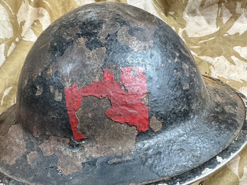 British Army Mk2 Brodie Helmet - Original WW2 - South African Manufactured - The Militaria Shop