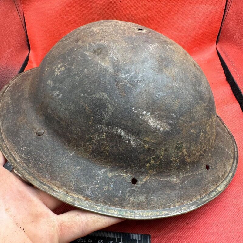 British Army Mk2 Brodie Helmet - Original WW2 - South African Manufactured - The Militaria Shop
