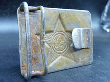 Load image into Gallery viewer, Original WW2 USSR Russian Soldiers Army Brass Belt Buckle - The Militaria Shop