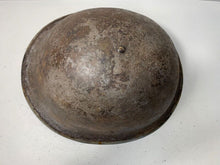 Load image into Gallery viewer, Mk3 Canadian / British Army Original WW2 Turtle Helmet High Rivet - The Militaria Shop