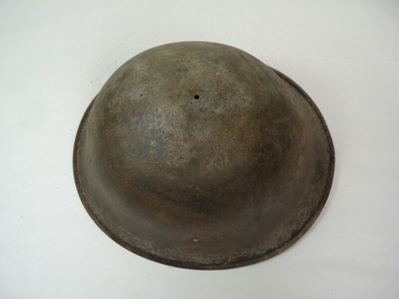 Original Mk3 Canadian / British Army WW2 Turtle Helmet High Rivet - The Militaria Shop