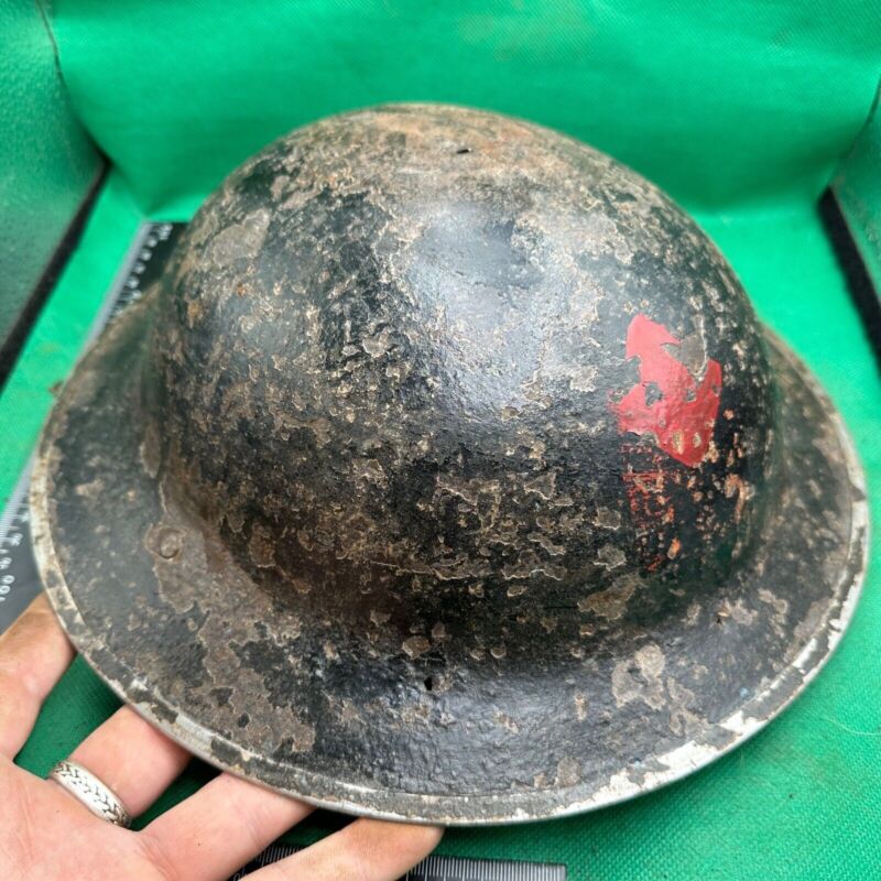 British Army Mk2 Brodie Helmet - Original WW2 - South African Manufactured - The Militaria Shop