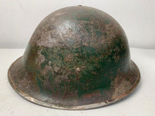 Load image into Gallery viewer, Mk3 Canadian / British Army Original WW2 Turtle Helmet High Rivet - The Militaria Shop