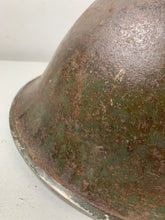 Load image into Gallery viewer, Mk3 Canadian / British Army Original WW2 Turtle Helmet High Rivet - The Militaria Shop