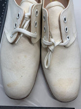 Load image into Gallery viewer, Original WW2 British Army Women's White Summer Shoes - ATS WAAF - Size 240s - The Militaria Shop