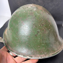 Load image into Gallery viewer, Original WW2 British / Canadian Army Mk3 Combat Helmet & Liner - The Militaria Shop