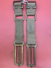 Load image into Gallery viewer, Original WW2 British Army 37 Pattern Webbing Brace Adaptors Pair - The Militaria Shop