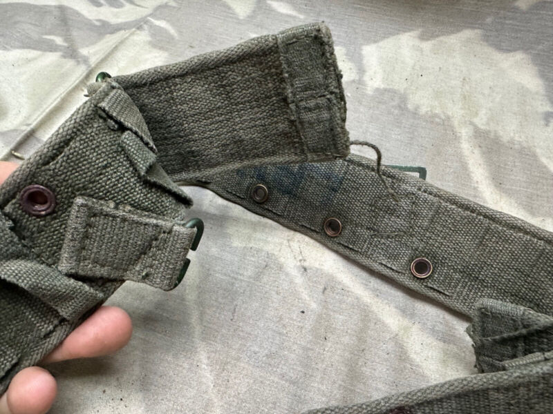 Original WW2 British Army 44 Pattern Soldiers Belt - 36" Waist - The Militaria Shop