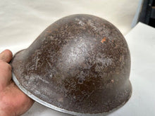 Load image into Gallery viewer, Mk3 Canadian / British Army Original WW2 Turtle Helmet High Rivet - The Militaria Shop