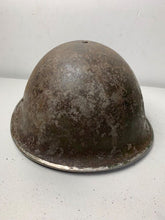 Load image into Gallery viewer, Mk3 Canadian / British Army Original WW2 Turtle Helmet High Rivet - The Militaria Shop