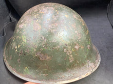 Load image into Gallery viewer, Original WW2 British Army / Canadian Army Mk3 Turtle Combat Helmet - The Militaria Shop