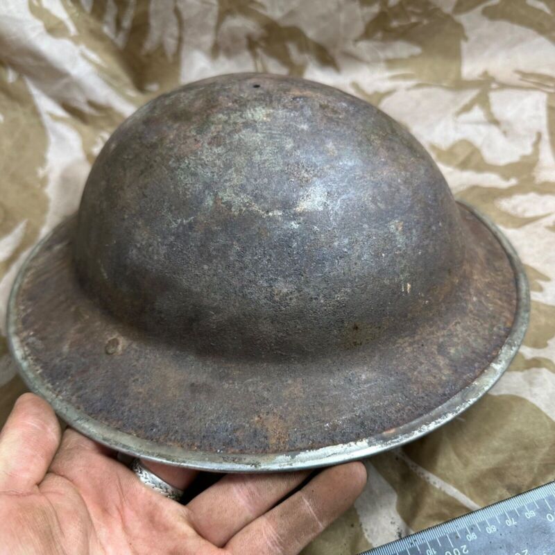 British Army Mk2 Brodie Helmet - Original WW2 - South African Manufactured - The Militaria Shop