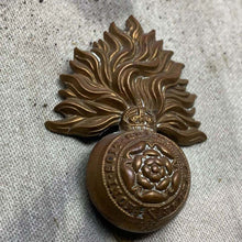 Load image into Gallery viewer, Original WW2 British Army Royal Fusiliers Cap Badge - The Militaria Shop
