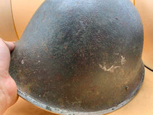 Load image into Gallery viewer, Original WW2 Onwards (1945-1952) British Army Mk4 Turtle Helmet - The Militaria Shop