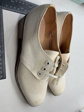 Load image into Gallery viewer, Original WW2 British Army Women's White Summer Shoes - ATS WAAF - Size 240s - The Militaria Shop