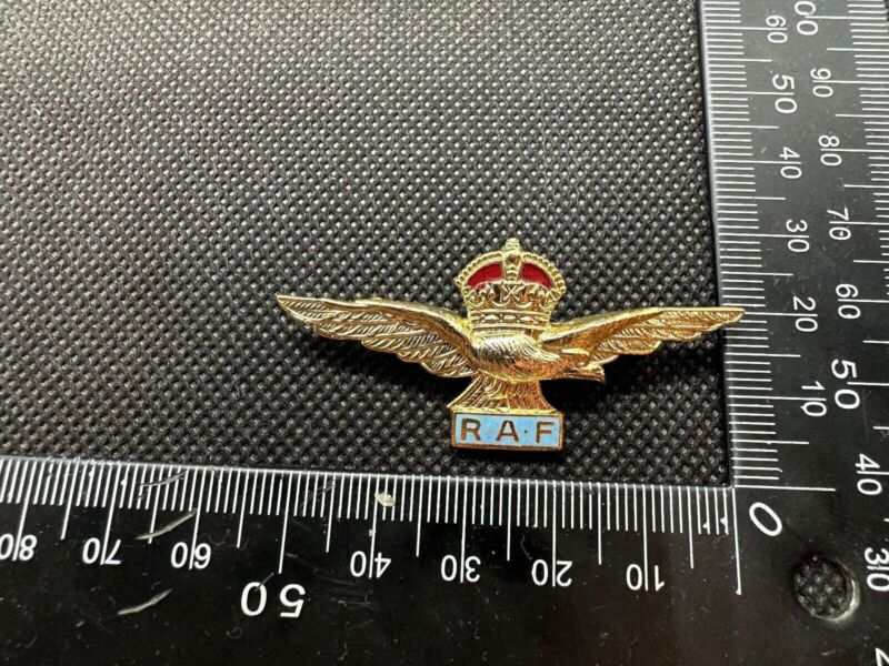 Enamel & Guilt R.A.F Sweetheart Broach / Eagle Pilot Wings - UK Made - The Militaria Shop