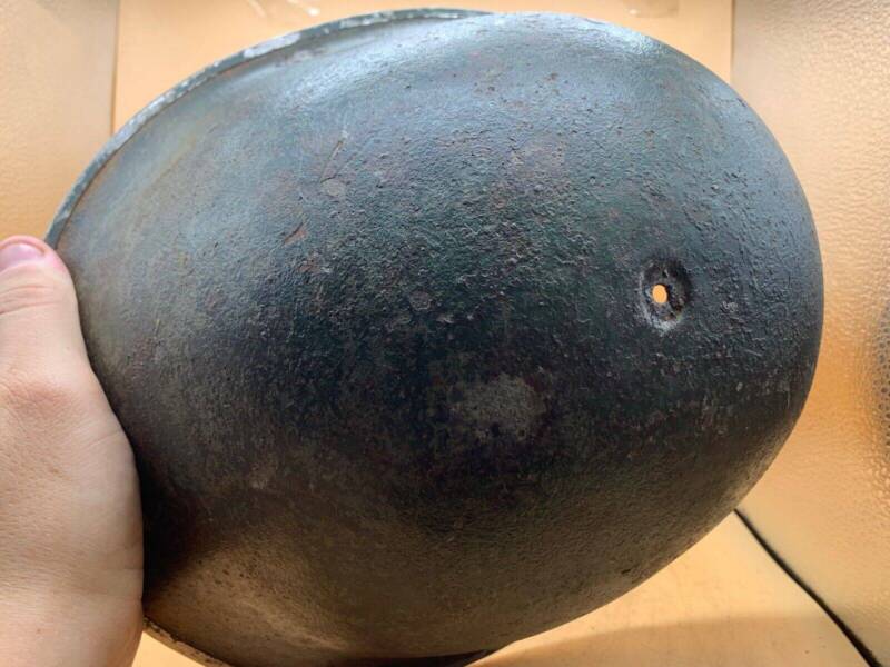 Original WW2 Onwards (1945-1952) British Army Mk4 Turtle Helmet - The Militaria Shop