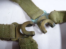 Load image into Gallery viewer, Original WW2 Pattern British Army L Straps Pair - 37 Pattern Webbing Haversack - The Militaria Shop