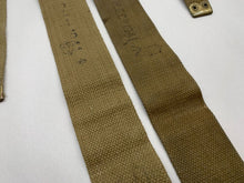 Load image into Gallery viewer, Original WW2 British Army 37 Pattern L Straps Pair - Wartime Dated - The Militaria Shop
