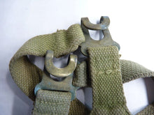 Load image into Gallery viewer, Original WW2 Pattern British Army L Straps Pair - 37 Pattern Webbing Haversack - The Militaria Shop