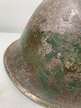 Load image into Gallery viewer, Mk3 Canadian / British Army Original WW2 Turtle Helmet High Rivet - The Militaria Shop