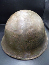 Load image into Gallery viewer, Mk3 Canadian / British Army Original WW2 Turtle Helmet High Rivet - The Militaria Shop