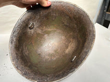 Load image into Gallery viewer, Mk3 Canadian / British Army Original WW2 Turtle Helmet High Rivet - The Militaria Shop