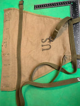 Charger l'image dans la galerie, Original WW2 US Army M1928 Haversack Pack Tail - 1944 Dated - The Militaria Shop
