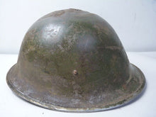 Load image into Gallery viewer, Mk3 Canadian / British Army Original WW2 Turtle Helmet High Rivet - The Militaria Shop