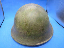 Charger l'image dans la galerie, Original WW2 British / Canadian Army Mk3 High Rivet Turtle Army Helmet & Lin - The Militaria Shop