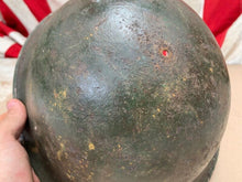 Load image into Gallery viewer, Original WW2 British / Canadian Mk3 Turtle Helmet Great Paint - The Militaria Shop