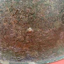 Charger l'image dans la galerie, Original British / Canadian Army WW2 Soldiers Military Combat Mk3 Turtle Helmet - The Militaria Shop