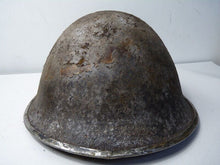 Load image into Gallery viewer, Mk3 Canadian / British Army Original WW2 Turtle Helmet High Rivet - The Militaria Shop