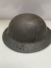Load image into Gallery viewer, Original WW2 British Army Civil Defence Complete Helmet, Liner & Chinstrap - The Militaria Shop