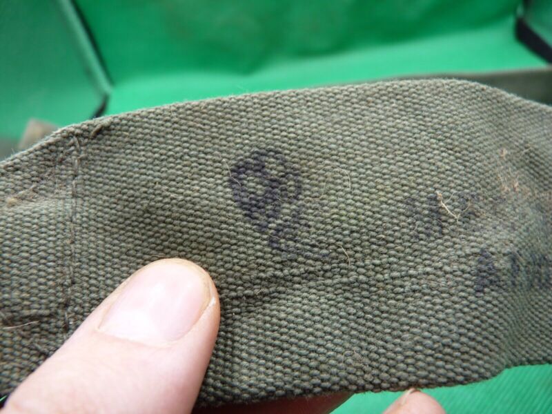 Original WW2 British Army 44 Pattern Equipment Strap - 1945 Dated - The Militaria Shop