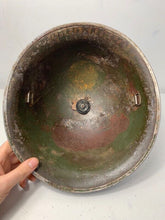 Load image into Gallery viewer, Mk3 Canadian / British Army Original WW2 Turtle Helmet High Rivet - The Militaria Shop