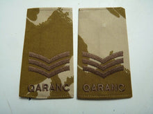 Load image into Gallery viewer, QARANC Desert DPM Rank Slides / Epaulette Pair Genuine British Army - NEW - The Militaria Shop