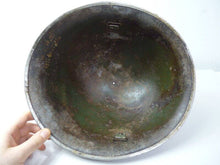 Charger l'image dans la galerie, Original WW2 British / Canadian Army Mk3 High Rivet Turtle Army Combat Helmet - The Militaria Shop